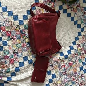 Vintage red shoulder bag